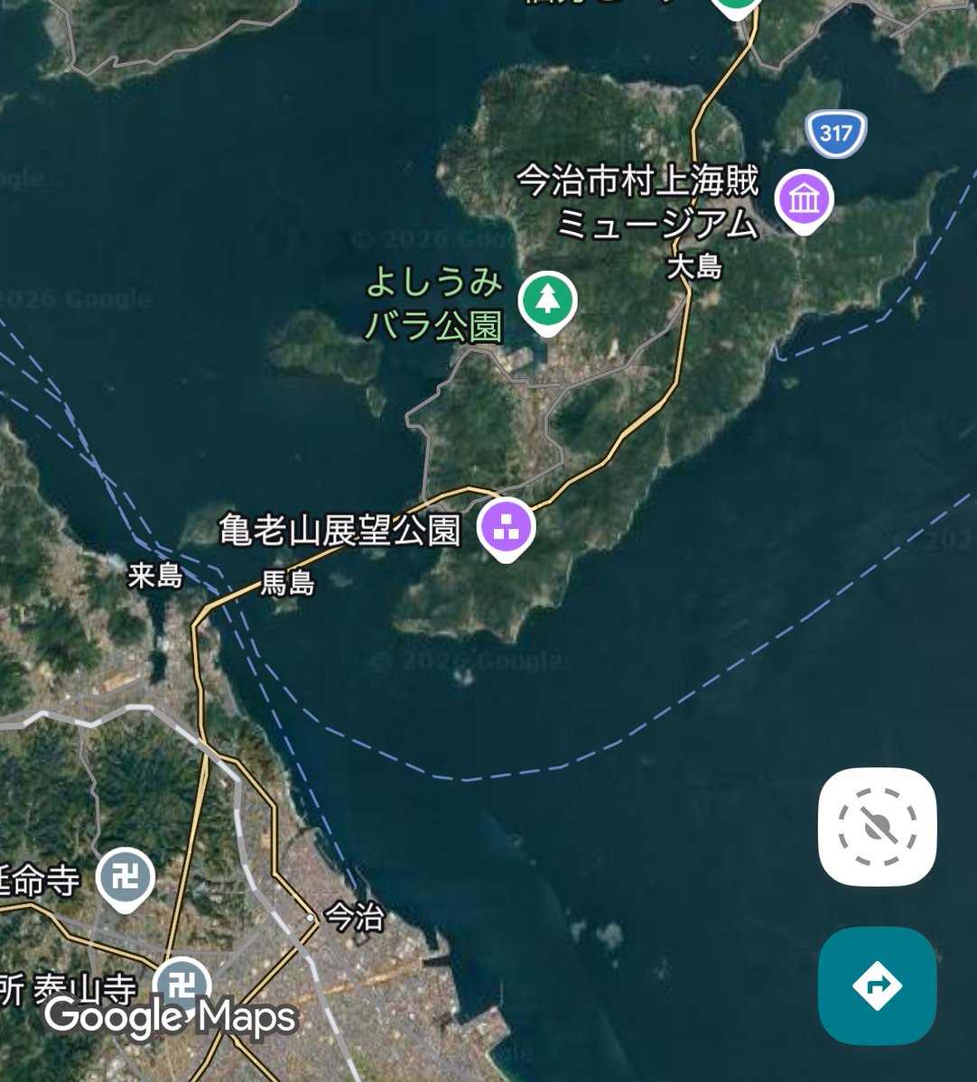 onmcb0t's tweet photo. 尾道嘘雑学
尾道はばら公園のある街(福山)とバラ公園のある街(今治)に隣接した影響で、浦崎や島嶼部など領土がバラバラにされている https://t.co/kOIzTIAiaW