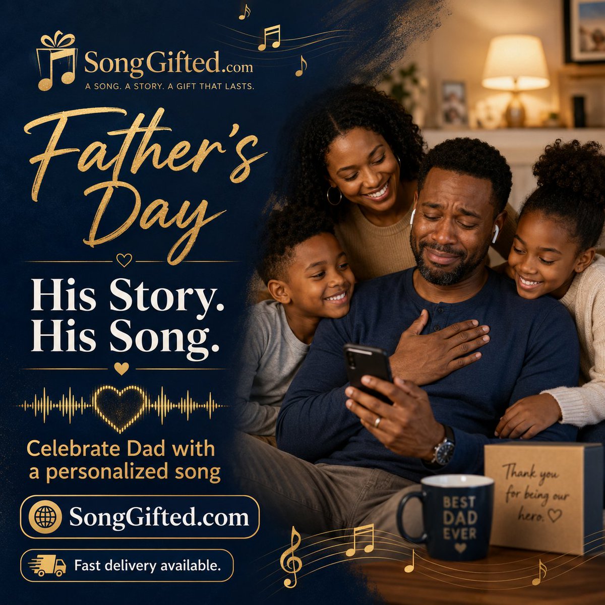BooksToRead7's tweet photo. For the dad who means everything, give a gift that says it all. A personalized Father’s Day song made just for him.
#FathersDayGift #DadGiftIdeas #BestDad #PersonalizedSong #CustomGift #SongGifted https://t.co/kSx8fKY6If