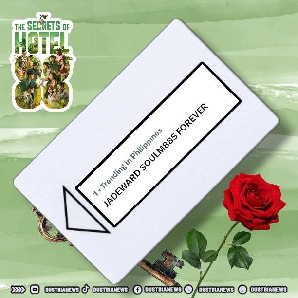 DUSTBIANEWS's tweet photo. The last TP for HOTEL 88 

We miss you deserve maging top trending 
Congratulations to all the casts , cameramen , Directors  sa lahat ng bumubuo ng Hotel 88 

JADEWARD SOULM88S FOREVER https://t.co/9gRTDKBKyN