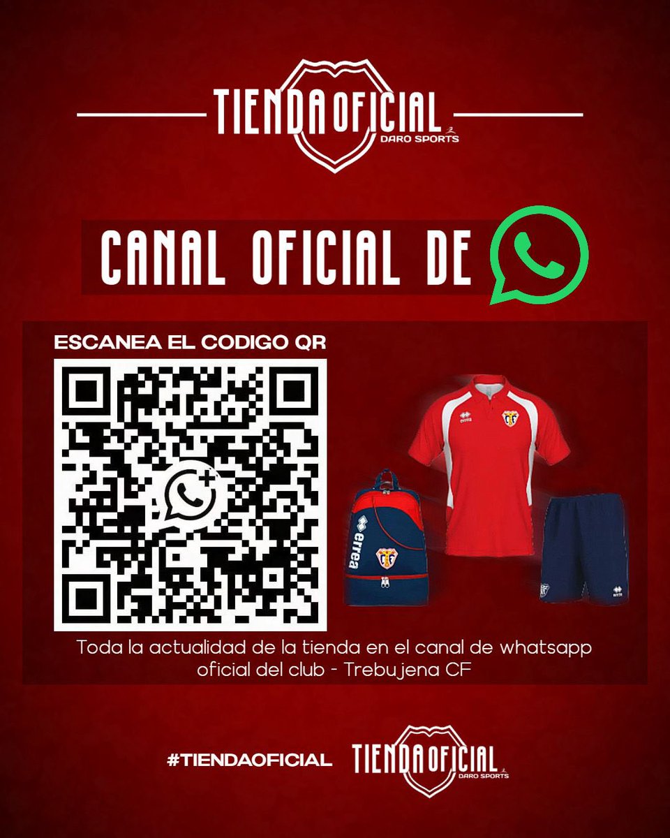 TrebujenaCF's tweet photo. 𝐄𝐒𝐂𝐀𝐍𝐄𝐀 𝐘 𝐄𝐍𝐓𝐑𝐀 📥

𝙏𝙚𝙣𝙚𝙢𝙤𝙨 𝙤𝙛𝙞𝙘𝙞𝙖𝙡𝙢𝙚𝙣𝙩𝙚 𝙜𝙧𝙪𝙥𝙤 𝙙𝙚 𝙬𝙝𝙖𝙩𝙨𝙨𝙖𝙥 𝙙𝙚 𝙣𝙪𝙚𝙨𝙩𝙧𝙖 𝙩𝙞𝙚𝙣𝙙𝙖 𝙤𝙛𝙞𝙘𝙞𝙖𝙡 𝙙𝙚𝙡 𝙏𝙧𝙚𝙗𝙪𝙟𝙚𝙣𝙖 𝘾𝙁. https://t.co/EOGyXgMXmb