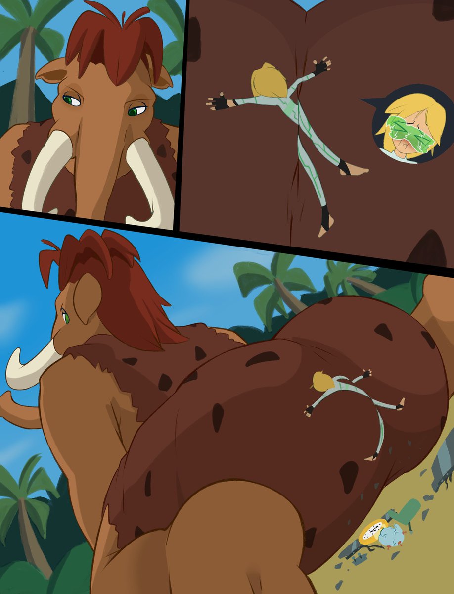 MrSpoon_DA's tweet photo. Ellie won the poll so here's my best attempt at her welcoming time travellers to the Ice Age https://t.co/7w4DLLoc1R