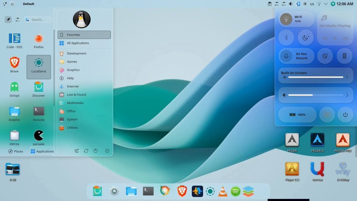 priya_Thakur786's tweet photo. CachyOS with KDE Plasma 6.6.1 https://t.co/Rf5H04La7U