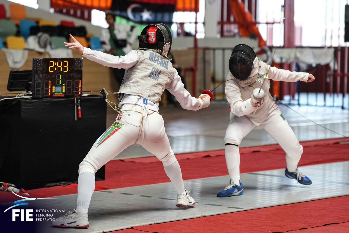 WitsSport's tweet photo. A huge congratulations to Sacha McCabe for proudly flying the South African flag on the international stage at the 2026 Senior African Fencing Championships 🇿🇦
8th place - Senior Women's Foil
Silver medal - SA Senior Women's Epee Team

#WitsSport 
#witsfencing https://t.co/cCpX8ASHqr
