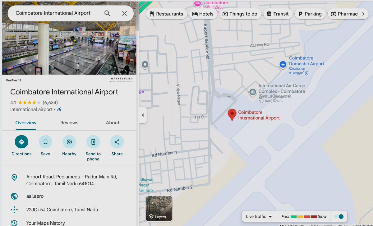 CJBAirportNews's tweet photo. Coimbatore International airport is now reflecting correctly on Googlemaps. 

Good that people have stepped in to fix the issue quickly.

@GoogleIndia @googlemaps 
#Coimbatore #Tamilnadu https://t.co/mWYvvCVYdW