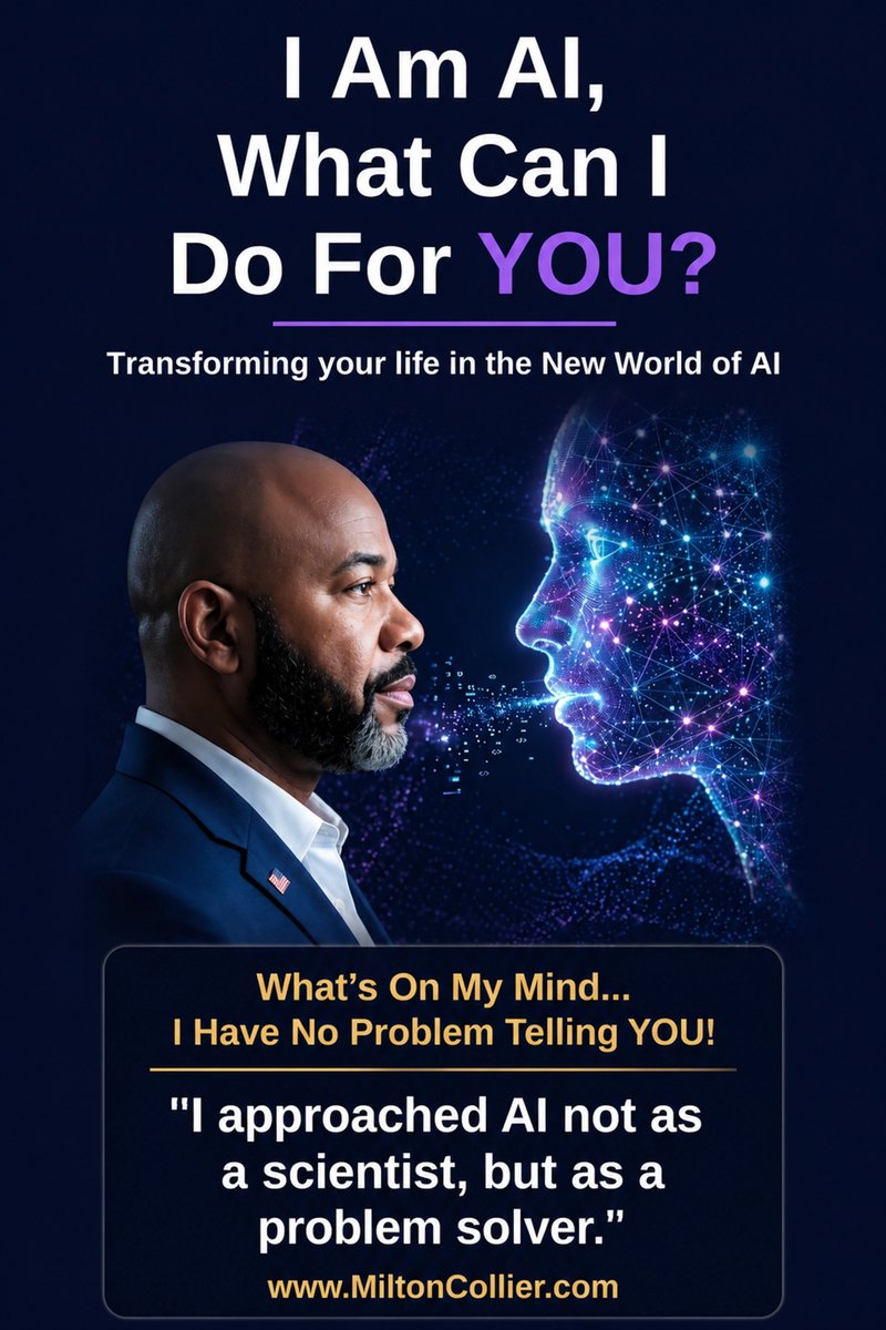 911freight's tweet photo. I AM AI: What Can I Do For YOU? Out now on Amazon: https://t.co/JbL2yZKlFL

I’m a veteran and businessman who sees AI as a problem-solver to multiply your talent. This is your field manual for an edge in life.

#Logistics #AI #Growth #MiltonCollier https://t.co/p9ViL5K49C