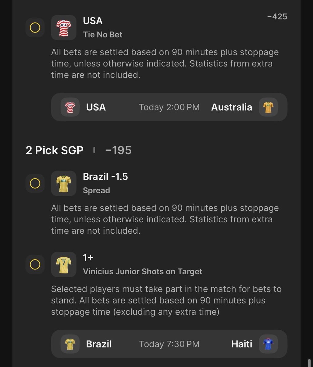 BearsBets33's tweet photo. WORLD CUP LOTTO! Longshot parlay…..📈 #LetsEat 🐻💰 https://t.co/9vhnpGKV1Z