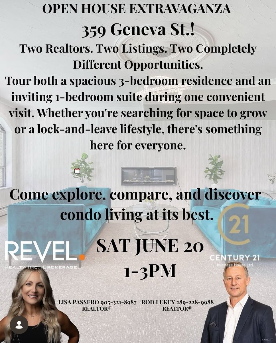 RodLukeyRealty's tweet photo. OPEN HOUSE ~ 303-359 Geneva St 
🏡 Saturday June 20 1:90 - 3:00pm
👉 Come on out and see these units, learn about this building and discover the neighborhood. 
👉 I have a 1-bedroom unit listed on the 3rd floor.
And
👉 Lisa Passero has a 3 bedroom unit listed on the 8th floor. https://t.co/BP8newujqL