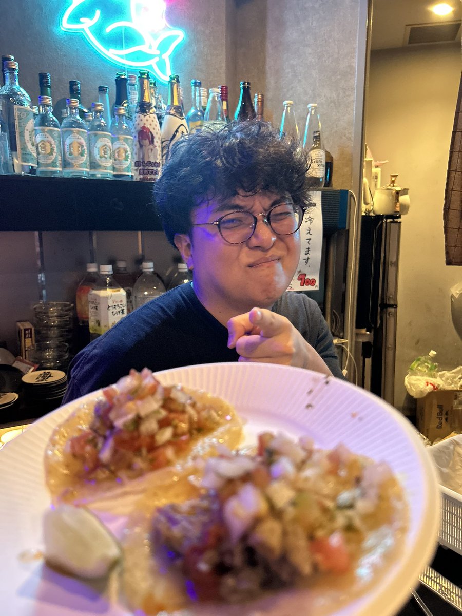 20018km's tweet photo. タコス美味しかった🌮🌮🌮

@tk_amida https://t.co/PKGJfdU1Ka