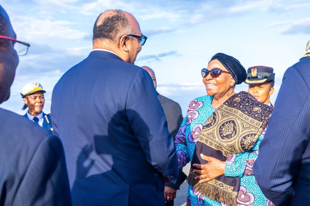 mfa_tanzania's tweet photo. PRESIDENT OF NAMIBIA ARRIVES FOR A THREE DAY STATE VISIT

The President of the Republic of Namibia, H.E. Dr. Netumbo Nandi-Ndaitwah, has arrived in Tanzania for a three-day State Visit from 19 to 21 June 2026, at the invitation of the President of the United Republic of Tanzania, H.E. Dr. Samia Suluhu Hassan.

Upon her arrival at Julius Nyerere International Airport (JNIA) in Dar es Salaam, President Nandi-Ndaitwah was received by the Minister for Foreign Affairs and East African Cooperation, H.E. Ambassador Mahmoud Thabit Kombo, alongside other senior government officials. Also present to welcome her was the Ambassador of the Republic of Namibia to Tanzania, H.E. Gabriel Sinimbo.

The visit takes place at a time when Tanzania and Namibia continue to strengthen their historic relations, founded on the shared legacy of Africa’s liberation struggle, longstanding friendship, and close cooperation in various areas of socio-economic development.

During her stay, H.E. President Nandi-Ndaitwah is expected to hold bilateral talks with her host, President Samia Suluhu Hassan, aimed at further enhancing cooperation in sectors of mutual benefit to the peoples of Tanzania and Namibia. The two leaders are also expected to witness the signing of several cooperation agreements between their countries.

This first State Visit by President Nandi-Ndaitwah to Tanzania since assuming office underscores the shared commitment of Tanzania and Namibia to advancing their strategic partnership, strengthening economic diplomacy, and promoting trade and investment for the mutual benefit of both nations.

The visit is also expected to provide an opportunity to honour the historic liberation ties between Tanzania and Namibia while opening a new chapter of cooperation in various development sectors for the benefit of present and future generations of the peoples of the two sister nations.