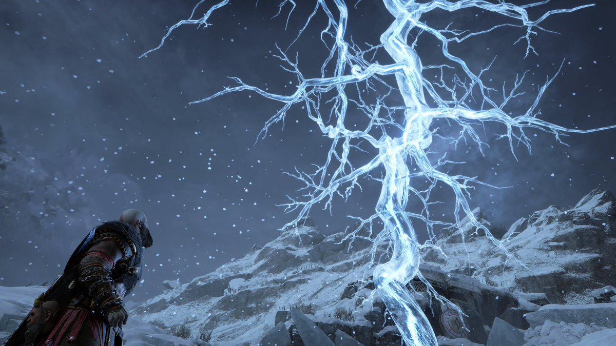 Karlcmn's tweet photo. Quel bonheur de revoir Fenrir 🥹 
J’adore vraiment cette aventure ⚔️

Lundi reprise du boulot, il est temps 🤕💪

#GodofWar #Ragnarok https://t.co/wsM1PvLQLf