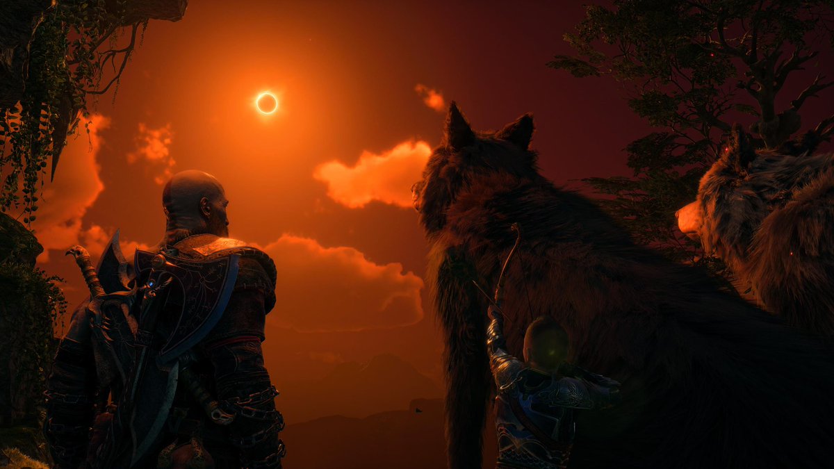 Karlcmn's tweet photo. Quel bonheur de revoir Fenrir 🥹 
J’adore vraiment cette aventure ⚔️

Lundi reprise du boulot, il est temps 🤕💪

#GodofWar #Ragnarok https://t.co/wsM1PvLQLf
