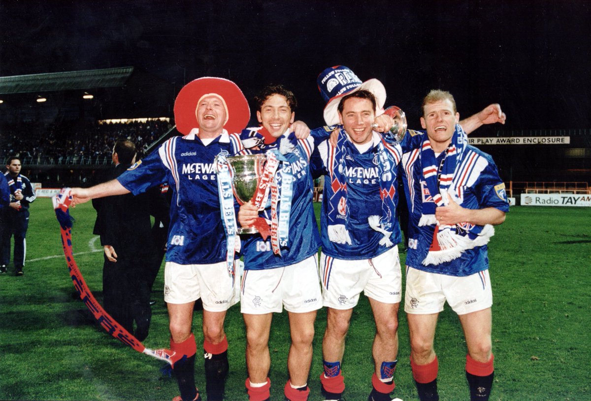 RangersFC's tweet photo. 💙 McInnes joined the Gers from Greenock Morton in 1995 and went on to make 53 appearances, scoring four goals.

🏆 During his time at the club, he won the league title, the Scottish Cup and a domestic treble. https://t.co/O3sYxiS13W