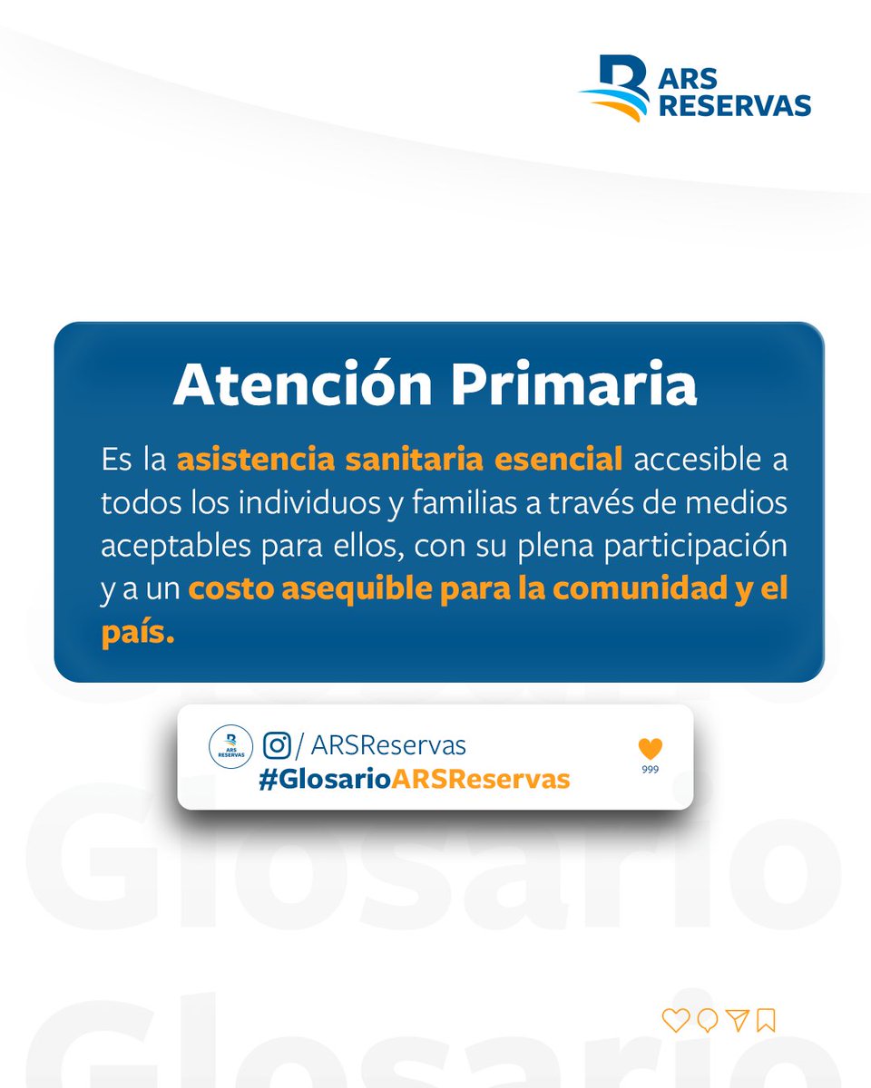 arsreservas's tweet photo. La atención primaria es el punto de partida para promover la prevención, la detección temprana y la gestión de enfermedades, garantizando un acceso equitativo y continuo a servicios de calidad. 

Descubre más visitando https://t.co/dJFKIsmDkY

#GlosarioARSReservas #ARSReservas https://t.co/ZHf7Mqa5qu