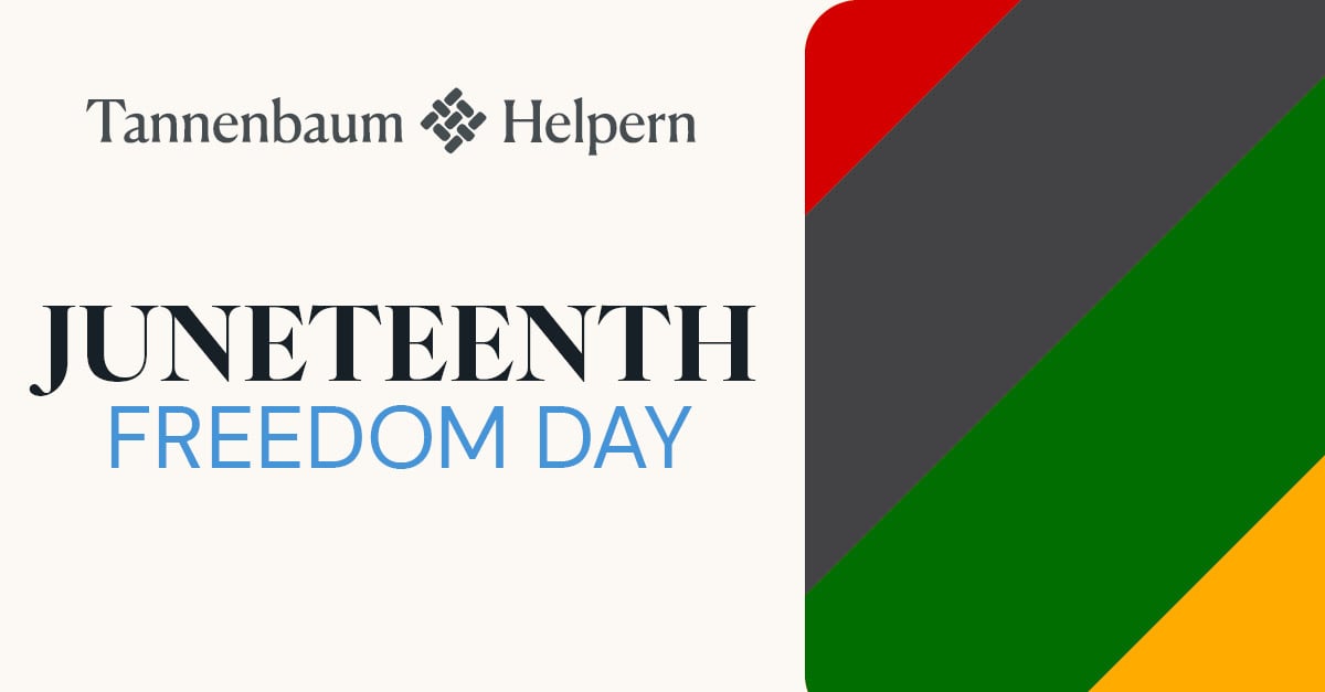 THSHLAW's tweet photo. Today, THSH commemorates Juneteenth: a day that marks the end of slavery in the U.S. and honors the resilience, history, and contributions of Black Americans. We recognize the importance of reflection, education, and continued progress toward equity and justice. #Juneteenth https://t.co/vEnNYrx9pJ