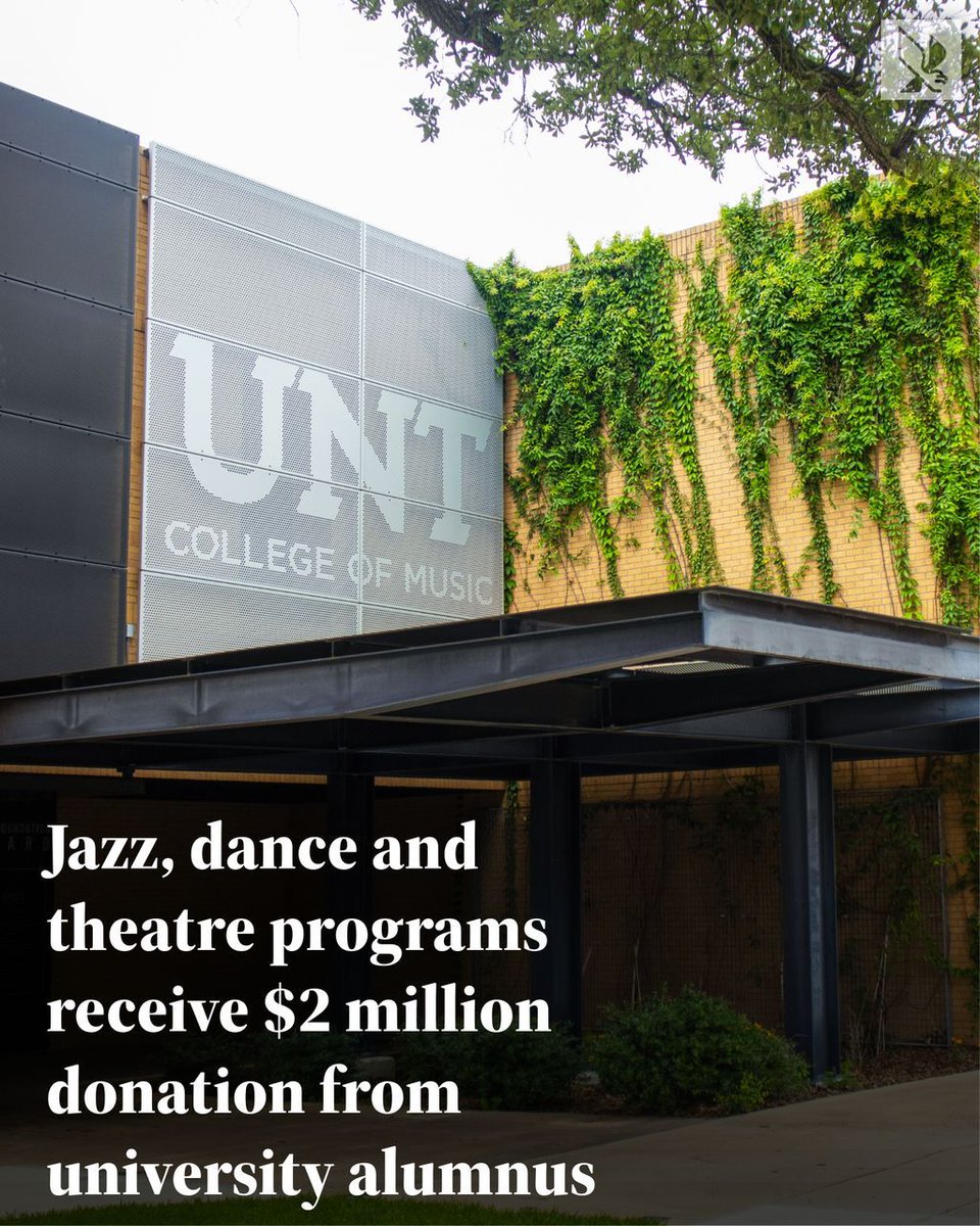 ntdaily's tweet photo. NEWS: Jazz, dance and theatre programs receive $2 million donation from university alumnus

📝: Alejandra Osegueda 
📸: @shotbyburgan 

Read more: https://t.co/yJDZtkvWQq https://t.co/13yDbOIhe7