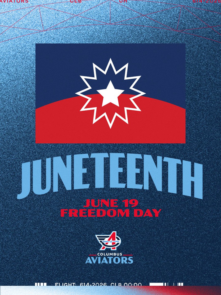 UFLAviators's tweet photo. Today is a celebration of freedom, perseverance, and growth. Happy Juneteenth, Columbus 💙 https://t.co/DQ8IYZTYQG