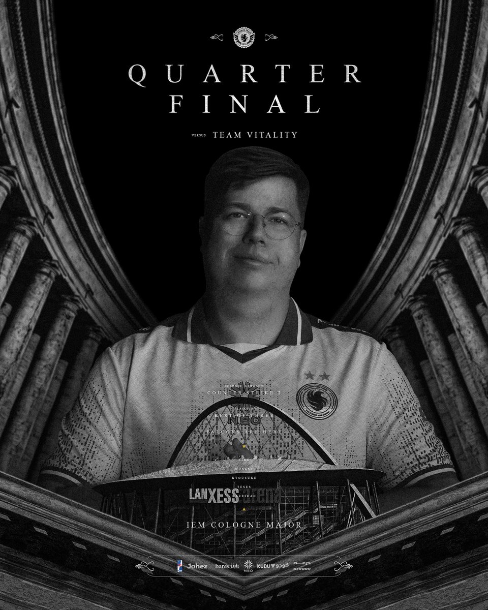 FalconsEsport's tweet photo. The finals before the finals.
Our #IEM playoffs journey starts here

🦅 الصقور على موعد مع ربع نهائي ميجر كولون

🆚 @TeamVitalitycs 
🕔 8 PM KSA - 7 PM CEST 

#FalconsAreHere https://t.co/Ob3HRXgOQC