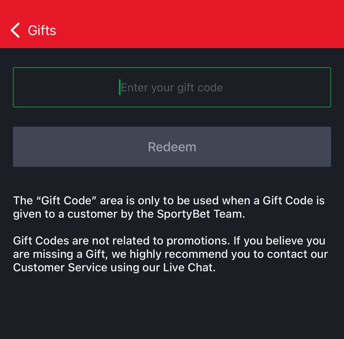 mansyboom's tweet photo. It’s gift time on Sportybet

Nigeria: 500 codes at 1,000 ₦ each.
Ghana: 200 codes at 10 ₵ each.
Tanzania: 50 codes at 500 Sh each.
Kenya: 50 codes at 50 KES each.

Enter TG
https://t.co/OClujkwA6M https://t.co/nuPf12bCUr
