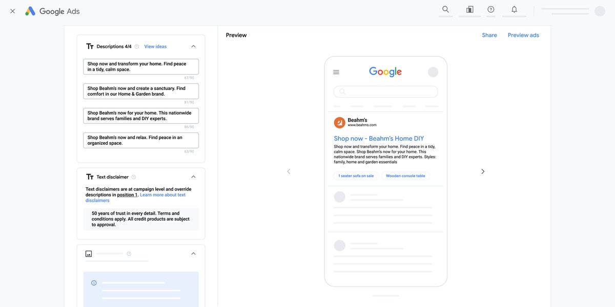 rustybrick's tweet photo. ICYMI: Google Ads text disclaimers are fully live  https://t.co/gsg5urFII9 https://t.co/EHtIMjLaGO