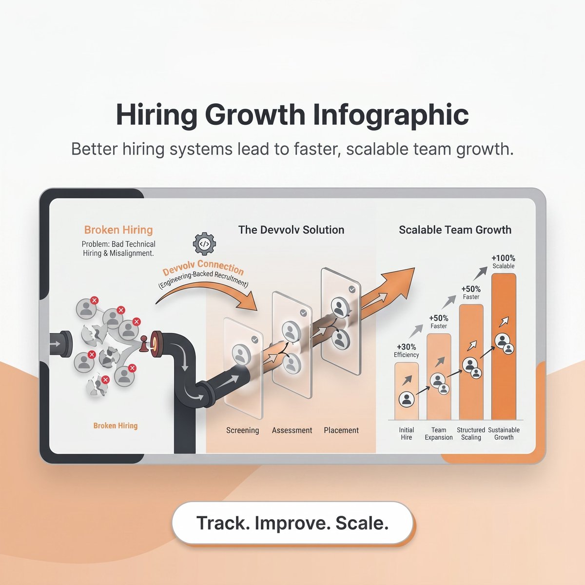 Zayroglobal's tweet photo. Better hiring systems faster scalable growth. Say goodbye to broken processes and seamlessly screen assess and place top tier talent. Track. Improve. Scale.

#DevvolvRecruits #HiringGrowth #ScaleSmart #RecruitmentEvolution #TechTalentPipeline https://t.co/YYc8DmK8EW