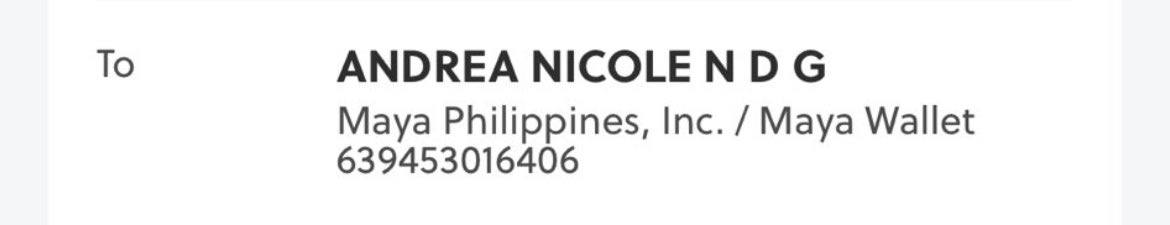 fairlyeonjun's tweet photo. scammer @saintlyvxen !!!!

please report!!!

selling fake army membership weverse code to multilple users here sa x

my friend purchased her code “daw” pero upon army presale the code does not exist.

Maya Philippines / Maya wallet
Andrea Nicole N D G
09453016406 https://t.co/LSyXclxEc7