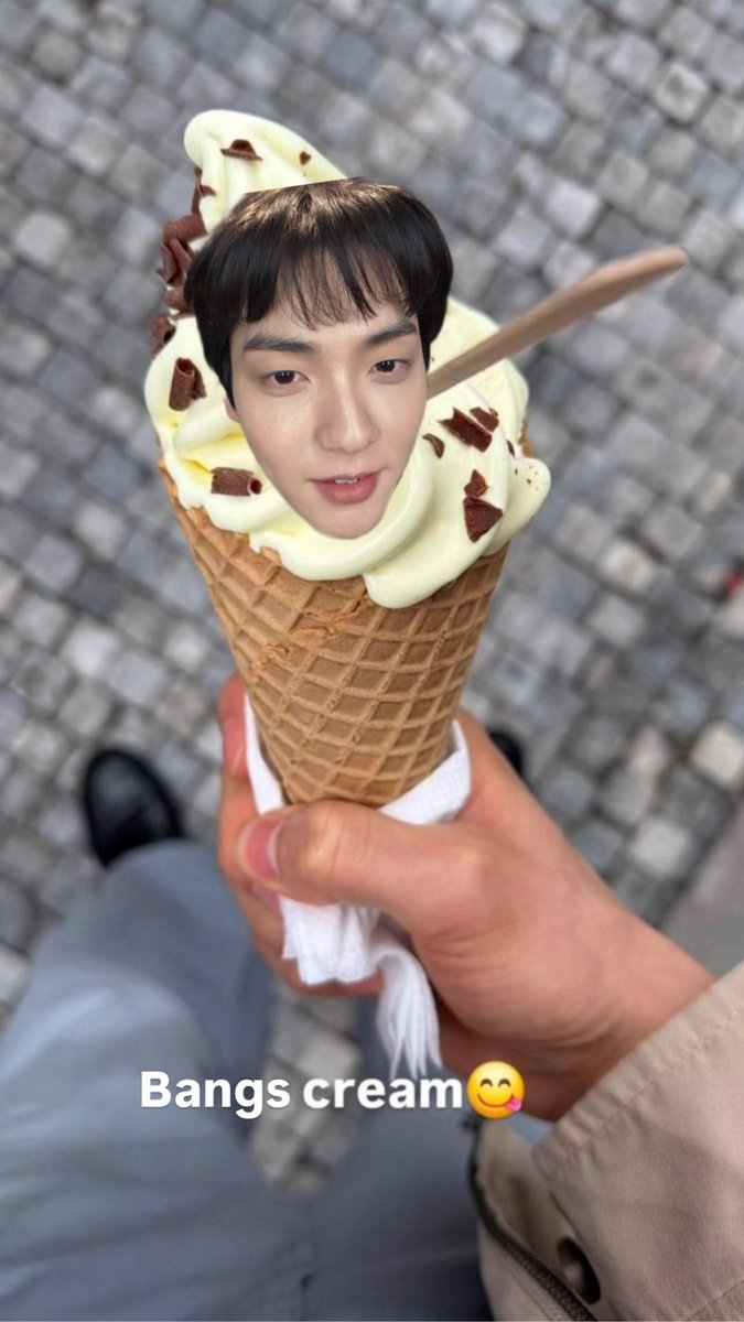 ddalgiharu's tweet photo. [260604] #yeonjun (@.yawnzzn) instagram story

“Bangs cream😋” https://t.co/TEoytdolXs
