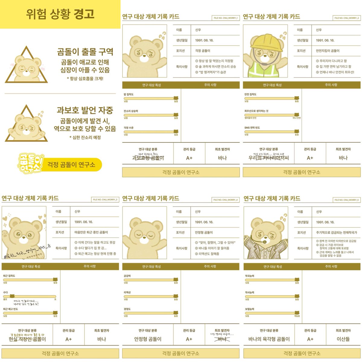 blackcat_deul's tweet photo. 연구대상 개체기록카드를 게시합니다ʕ•̫͡•ʔ*:.✧

📒 본 기록카드는 바나연구원 여러분의 기록 보관을 위해 제작되었습니다 

#연구일지_오늘의신우
#곰돌이연구소_바나연구원
#B1A4 #신우 https://t.co/HtV5Iq3o5x