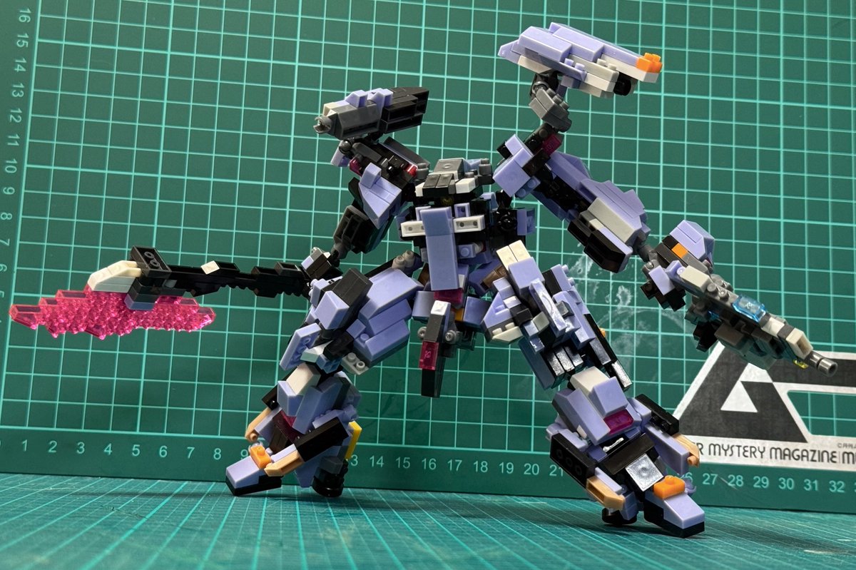 Power_Doctrine's tweet photo. 最新のフレーム構造に合わせて全体的にバージョンアップ⤴️

肩部武装はより広い射角を取れるよう改良

#プチブロック https://t.co/yV8cM01EF6