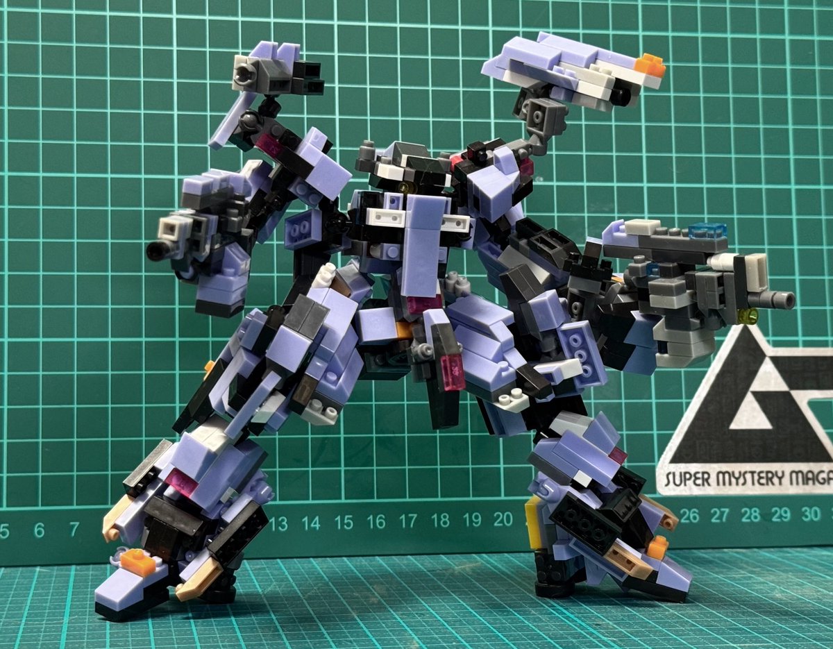 Power_Doctrine's tweet photo. 最新のフレーム構造に合わせて全体的にバージョンアップ⤴️

肩部武装はより広い射角を取れるよう改良

#プチブロック https://t.co/yV8cM01EF6
