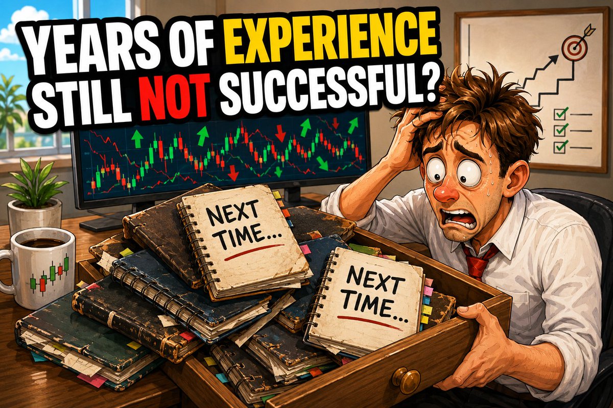 samuraipips358's tweet photo. 【Why Experience Makes You Better In Many Fields, But Years Of It Still Do Not Make You Successful In Trading】

When you open your desk drawer, you find several old trading notebooks inside.

You open the page from a year ago.
On the page, it says, "Next time, I will do this."

You open the page from half a year ago.
There it is again, "Next time, I will do this."

And on today's page, you are about to write the same thing.

That "next time, I will do this" you have been writing for years has somehow never changed the trader you are today.

You have spent years facing the market.
You have taken plenty of trades.
And yet, you still have not succeeded.

If that is you, the problem is not that you have not worked hard enough.
It is that the advice, "You will get better with experience," which is true in other fields, becomes false in trading.

■ There Are Worlds Where Experience Teaches You, And Worlds Where It Does Not

Experience becomes learning only in a world where the relationship between action and result is stable.

In cooking, if you follow the right process, you usually get the right taste.
In driving, if you use the right controls, the car usually moves correctly.
That is why repetition gradually engraves the correct actions into your body.
This is the true nature of "getting better through experience."

But trading is different.

In trading, short term results are dominated by randomness, so correct actions can lose and wrong actions can win on a daily basis.
A trade executed according to your rules can end in a loss, and a sloppy trade that broke your rules can end in profit.

This happens all the time.

The causal link between action and result does not hold trade by trade.

So what happens if you use the result of each trade as your teacher in this world?

What accumulates inside you is not skill.
It is a pile of distorted lessons carved by random noise.

You learn that the action that happened to win was correct, and you learn that the action that happened to lose was wrong.
The more trades you take, the more that distorted learning repeats, and the deeper the wrong patterns settle inside you.

If you still have not succeeded after years in the market, it is not because you are not smart enough.
It is because you have been trying to learn from a place that cannot teach you.

■ What You Have Built Was Not Experience. It Was Noise.

With that in mind, look back honestly at what you have been doing.

What did you call "experience"?

Was it the time you spent winning and losing in live trading, then looking at the result and thinking, "I should have done this," or "next time, I will do that," and adjusting your approach based on what happened?

That was not you building experience.
That was random results rewriting your standards of judgment.

The troublesome part is that the whole process looks like effort to the person doing it.
You look at charts every day, reflect on every trade, and feel like you learned something.
That is why you can keep doing it for years, and the longer you do it, the more you believe you have built experience.

But learning from random results is not zero.
It is negative.
A person with the wrong patterns deeply engraved is farther away than a person who learned nothing.

■ "But Experienced Traders Are Actually Better, Aren't They?"

This is what many people will think.

"But traders who have been doing this for many years are actually better.
Isn't there such a thing as an experienced trader?"

Yes.

There are traders who have been doing this for a long time and are skilled.

But what built them was not the number of years they vaguely spent in the market.

What they did was designed practice.
They recognized the same defined conditions again and again on charts where they did not know the outcome, and they repeated the same judgment under those conditions.
And they accumulated that practice across a large sample size, passing through rule based wins, rule based losses, and losing streaks with their own hands.

The number of years only shows how much time they spent doing that practice.
The number of years itself did not make them better.

Two traders can both spend ten years in the market.
One spends ten years on designed practice.
The other spends ten years letting random results rewrite their judgment.
They will not end up in the same place.
And most of what people call "experience" in this industry is the latter.

The word experience puts these two into the same box.
That is why this advice becomes a lie.

■ Stop Building Experience. Start Building Practice.

So stop trying to build more experience.

Years do not make you better.
More trades do not make you better.
The attitude of trying to learn from live results is the very culprit that has been pulling you backward.

Only one thing makes you better.
Define in advance what you will look for, what must happen, and what you will do, then repeat that practice again and again with your own hands on charts where you do not know the outcome.

Only inside that practice does the causal link between action and result connect correctly across a large sample size.
Trading becomes something you can actually learn only through what remains after repetition, not through the result of a single trade.

If you have not succeeded after years in the market, it is not because you have no talent.
It is because what you were building was not practice.
It was experience spent drifting through randomness.

Change what you are building from today.

📚 Content for serious traders
https://t.co/tMFssKR6Oz

Thank you for reading.