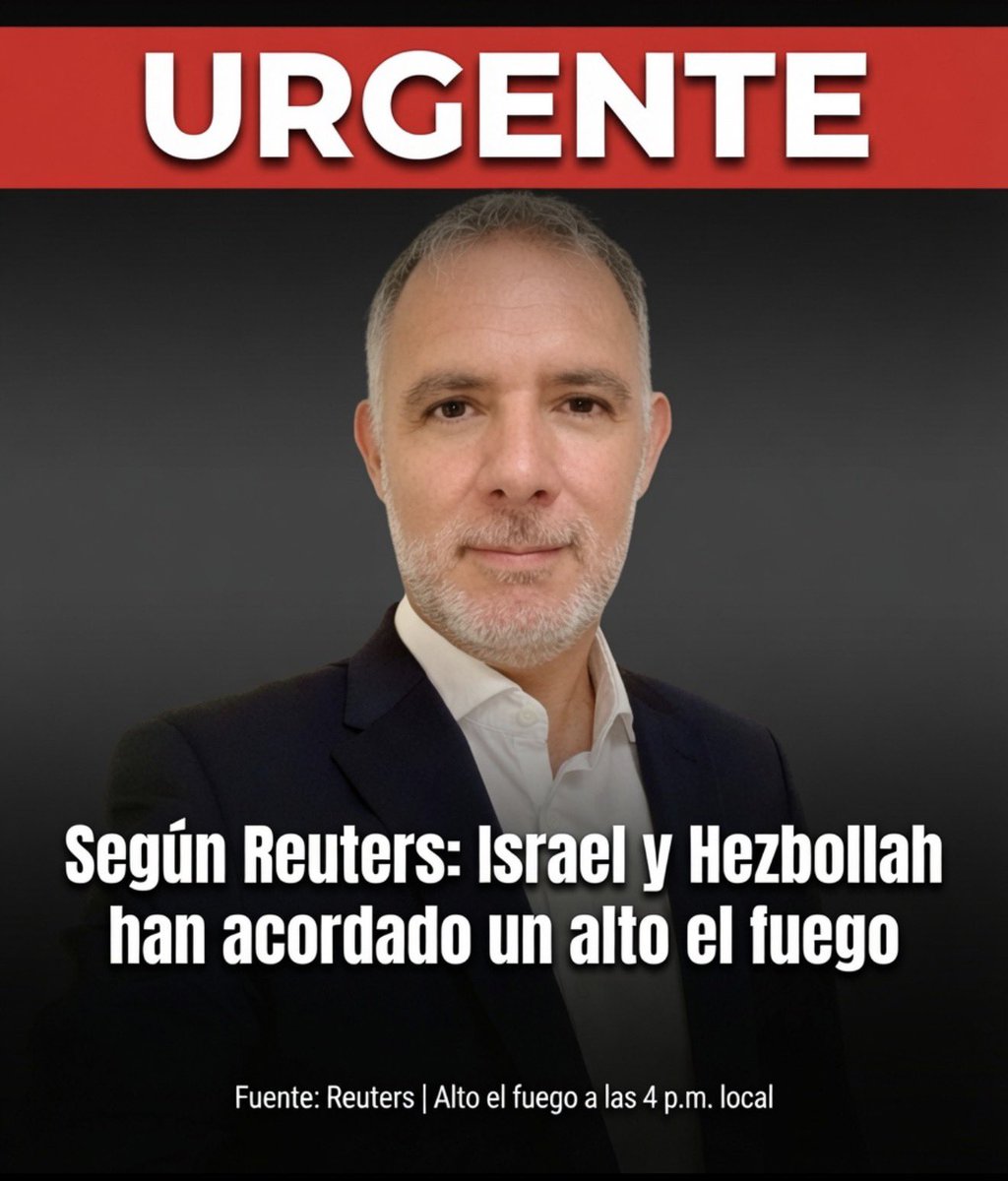 criptoFMS's tweet photo. “WASHINGTON, 19 de junio (Reuters) - Israel y Hezbolá han acordado un alto el fuego que comenzará a las 4 p. m. hora local del viernes, dijo un alto funcionario estadounidense a Reuters.

“Hezbolá e Israel han acordado un alto el fuego”, dijo el funcionario en segundo plano, y agregó que los negociadores de Estados Unidos y Qatar han elaborado el acuerdo con la ayuda de Irán”.