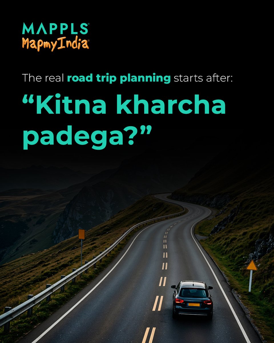 mappls's tweet photo. Unexpected tolls and fuel expenses can quickly add up during a road trip. 

Mappls App helps you estimate your trip cost in advance by showing:
* Estimated fuel expenses
* Toll charges on your route
* NHAI Annual Toll Pass details

So you can plan your budget better, avoid surprises on the road and travel with more confidence.

Download now: https://t.co/taUFHhIDAV

@rakeshverma1950 | @RashmiNext | @_rohanverma 

#Mappls #MapplsApp #RoadTrip #TripPlanning #FuelCost #TollCharges #TravelSmart #NavigationApp