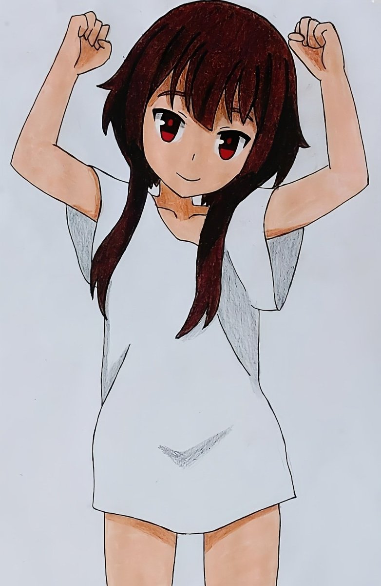 VastRadio1's tweet photo. Megumin dancing 

#fanart https://t.co/0TbF6IHYyC