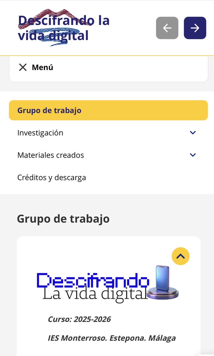 mecky1972's tweet photo. Comparto el material del #GT de este año para conocer la vida digital de nuestro alumnado #descifrandolavidadigital . Hemos obtenido un material de trabajo muy bueno colaborando con el #ProgramaADA #Formaciondelprofesorado Accede al material ➡️ https://t.co/SEfH6BctRE https://t.co/7wLbJX7biW