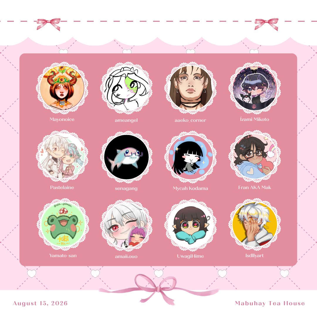 MysticSevenPH's tweet photo. Good evening MC!  

Ready for round two? Here is the second half of our incredible artist lineup for this year's party!  

Just like yesterday, some of them have been with us through the years, while some are new faces! Look closely... can you tell who's who~? https://t.co/Ab2roJoaQY