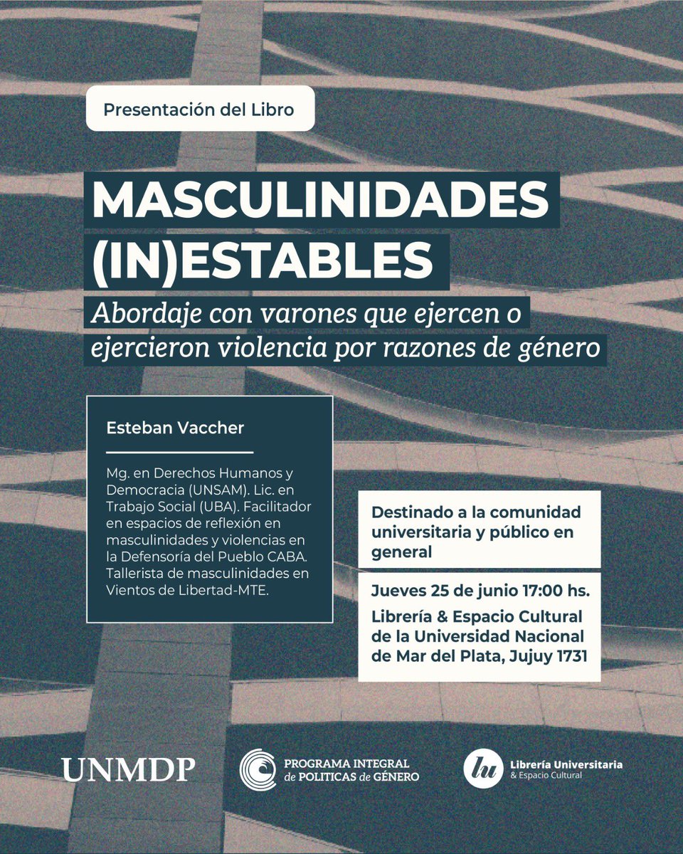 estvacc's tweet photo. El jueves que viene a las 17 en @unmdp https://t.co/Tor8xQ4ce6