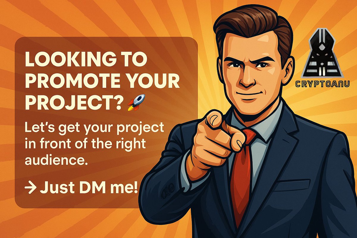 CryptoAnu_'s tweet photo. LOOKING TO PROMOTE YOUR PROJECT?
Whether you're launching a #token, #NFT, tool or platform - I'm open for collaborations, promos, & partnerships.
Letβs get your project in front of the right audience.πΌπ₯
π Just DM me!
#Crypto #Web3 #Partnerships #CryptoPromo #Lunc #memecoins https://t.co/3MTxAZPjgY