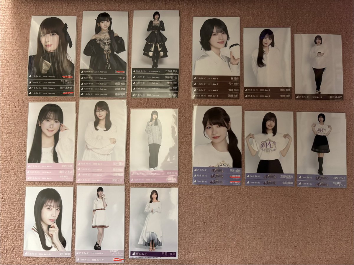 tmn3eg's tweet photo. 乃木坂 生写真 トレ
紅白衣装 紅白2025衣装

希望
中西チュウヒキ
筒井ヨリ

＋画像1枚目

提供
画像2.3枚目

神宮2.3日目、都内別日直トレ希望

お気軽にご相談ください https://t.co/cNpmD47v8D