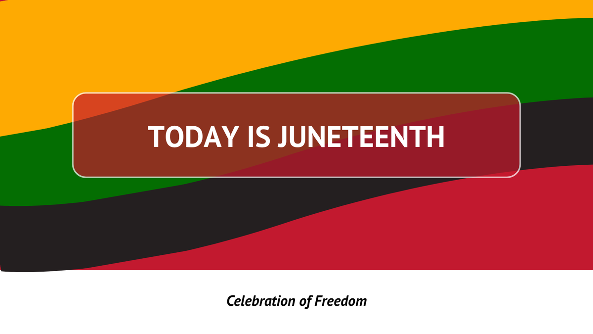 1stEdCU's tweet photo. Today we celebrate Juneteenth, the anniversary of the freedom of the last people enslaved after the end of the Civil War.
All 1st Ed branch locations will be closed in observance of the holiday, but Online and Mobile Banking remain available 24/7 for your convenience. https://t.co/xCY11TAi3r