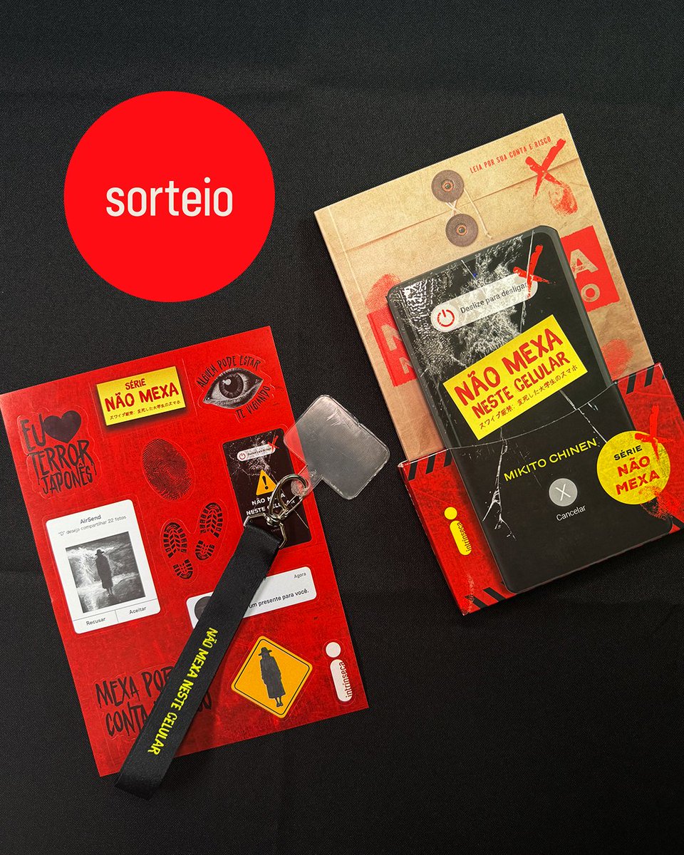 intrinseca's tweet photo. Confira o sorteio para celebrar o lançamento da série de terror japonês “Não mexa”! 👀

Para participar e garantir o kit, é só seguir a Intrínseca e dar RT PUBLICAMENTE neste tweet.

Serão 3 vencedores, e o resultado será anunciado em 23/06. https://t.co/2dSaU8JYkd