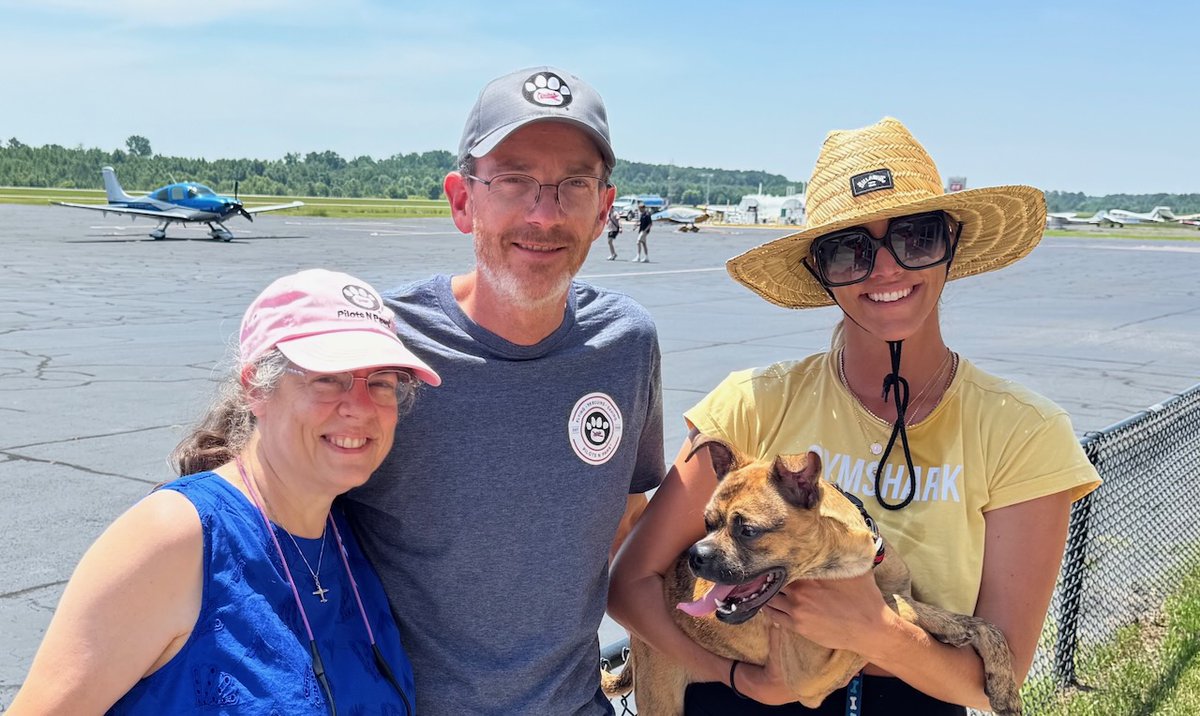 PilotsNPaws's tweet photo. We did our 1st #pilotnpaws #freedomflight for Colgate, a stray now in the loving arms of #savingchance to find his forever home.
He'll make a great family member. It was a heartwarming experience &amp; motivating to do more #animalrescue flights ~ Captain David &amp; Dawn Wing https://t.co/x9KwHp7RpV