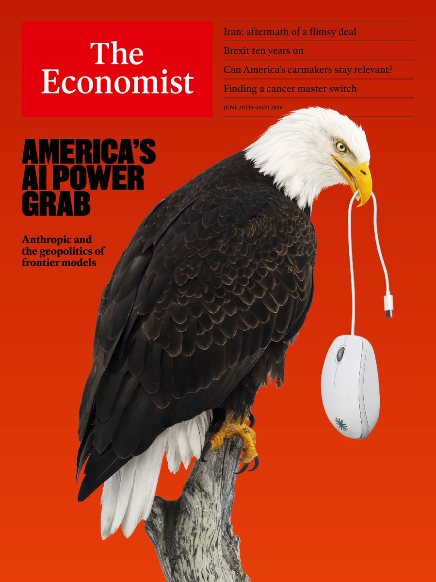 TheEconomist's tweet photo. Global access to the cutting-edge AI may come down to a decision in the Oval Office.

America must decide how to wield this vast new power. The rest of the world must decide what to do about it https://t.co/Gn5M9LTriw https://t.co/JK5MuMmX9u