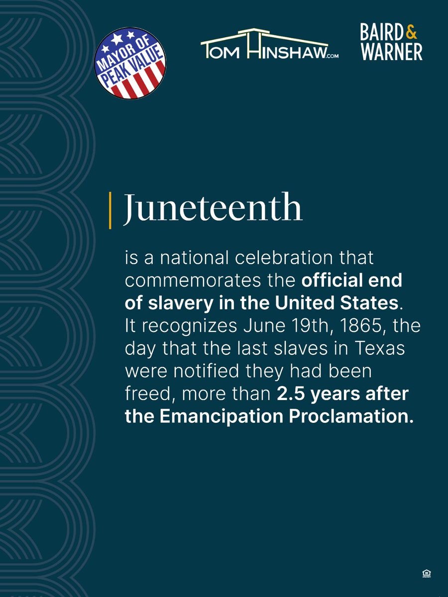 ThGlAcLo's tweet photo. Juneteenth marks a significant milestone in the ongoing journey towards equality and justice ♥️

Take a moment to celebrate the progress towards equity and learn more about the history and significance of Juneteenth at ➡ https://t.co/8qo148KsrT https://t.co/nwTFEK0PUN