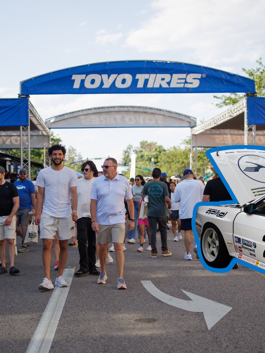 PPIHC's tweet photo. Ready for the biggest party of the year? Fan Fest, presented by @ToyoTires takes over Downtown Colorado Springs TONIGHT!

✅ Race Cars
✅ Competitor Autographs
✅ Giveaways
✅ FMX Shows + A WHOLE LOT MORE.

Tag a buddy and tell them to meet at the Big, Blue Toyo Tires Arch.

📸 @CharlesNaboy / @highrevphoto 
#PikesPeakHillClimb #FanFest #TOYOTIRES