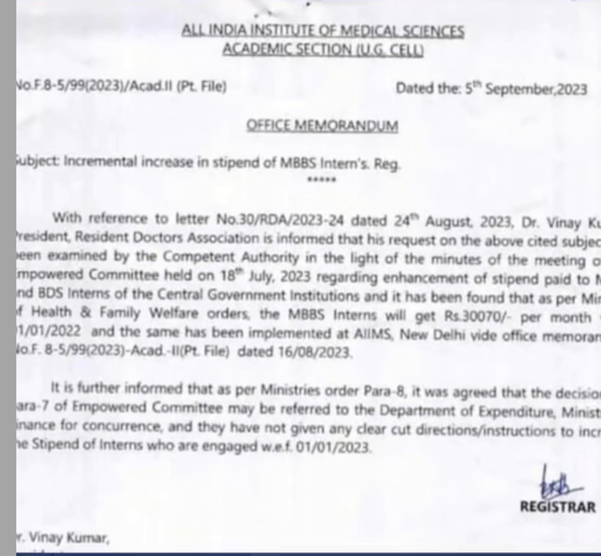 mp322311's tweet photo. central institute ma 2023 thi 30070 rs stipend che but Gujarat ma 2026 ma 21780 rs che! Increase stipend of Gujarat interns too sir
@prafulpbjp @sanghaviharsh @Bhupendrapbjp https://t.co/E9ONYUIKnG