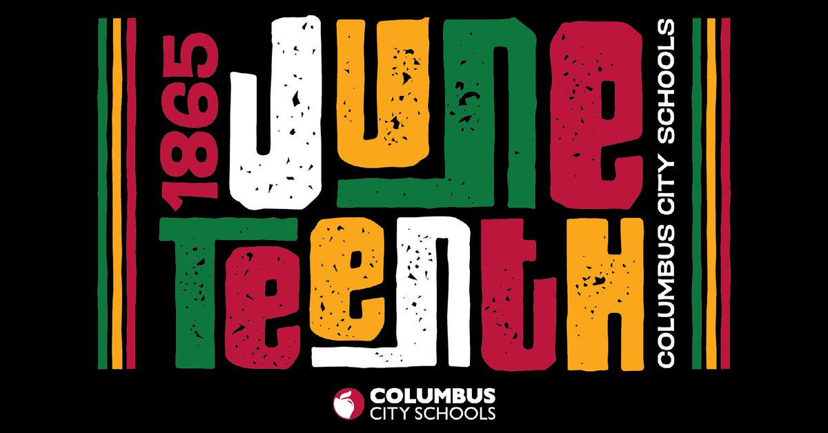 ColsCitySchools's tweet photo. Freedom deserves to be celebrated. 🖤❤️💚 

Today, CCS honors Juneteenth — a powerful reminder of the ongoing work of building a more equal world for all. https://t.co/1e5i5DViAA