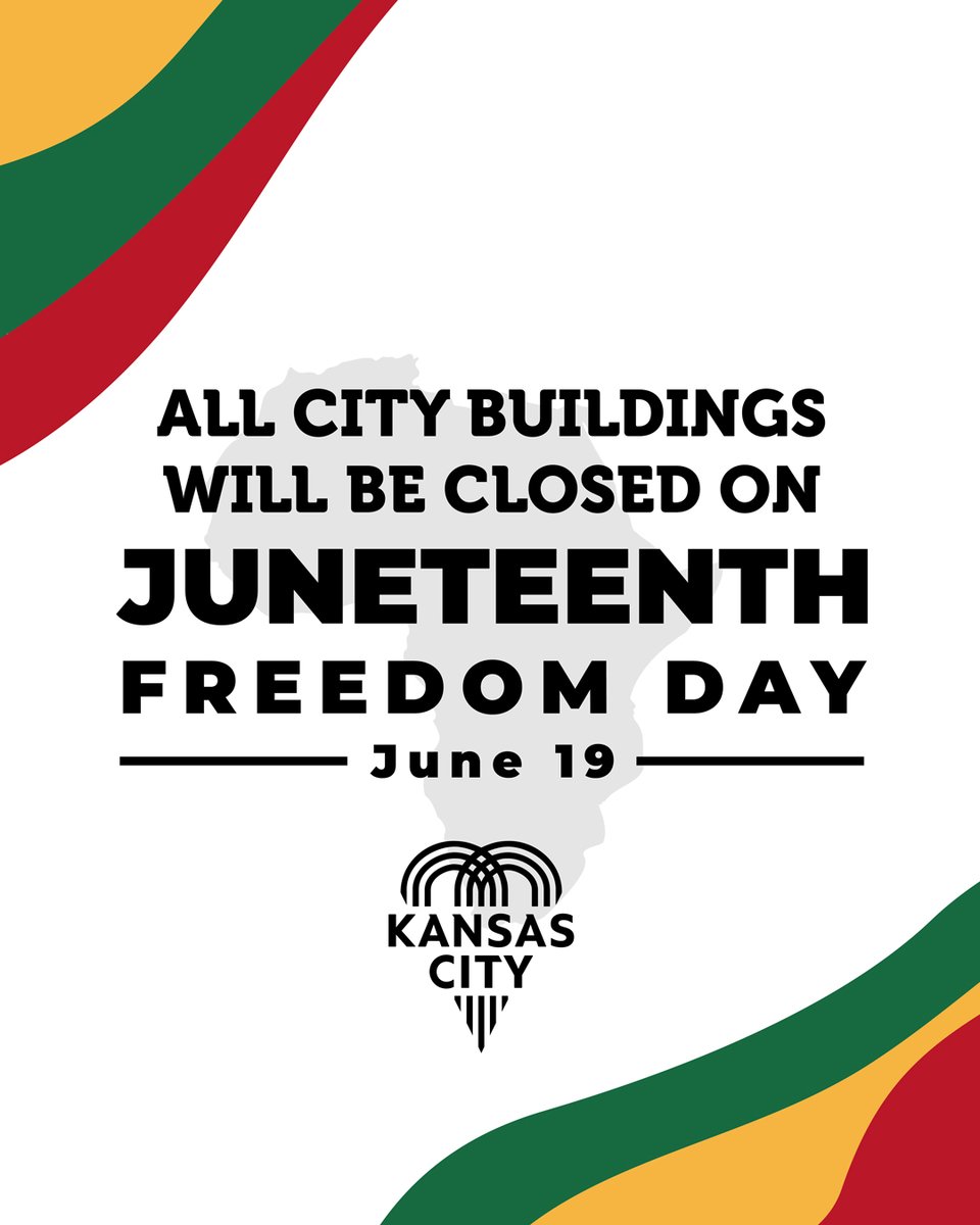 KansasCity's tweet photo. Happy Juneteenth! 💛 💚 ❤️ https://t.co/b4lTGXdNzM