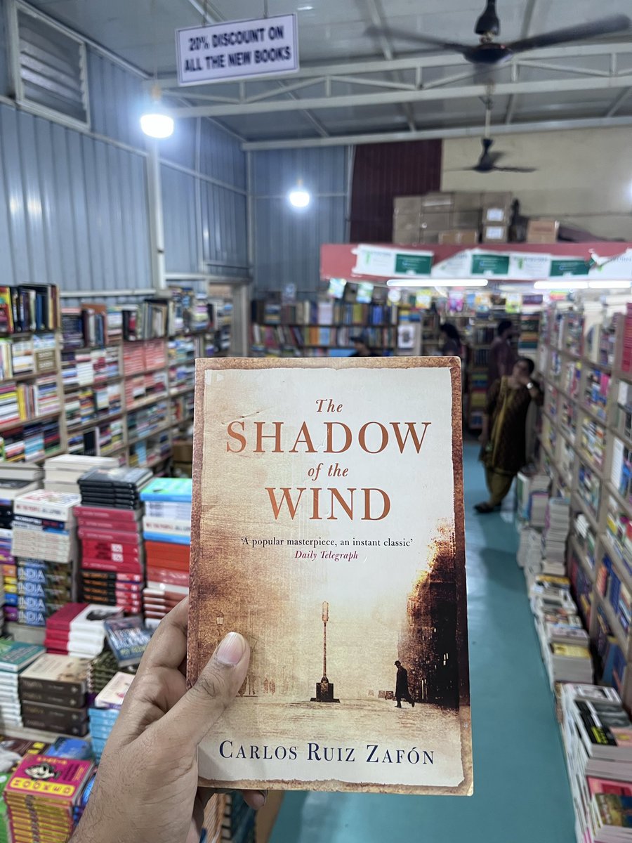 aswinsamba's tweet photo. The book equivalent of releasing an animal back into the wild. 

An almost 5 star book for you to pick up at Bookworm @bookworm_Kris #theShadowoftheWind #bookreview

Review: https://t.co/liS6va7gV2 https://t.co/xoAexFRNBX