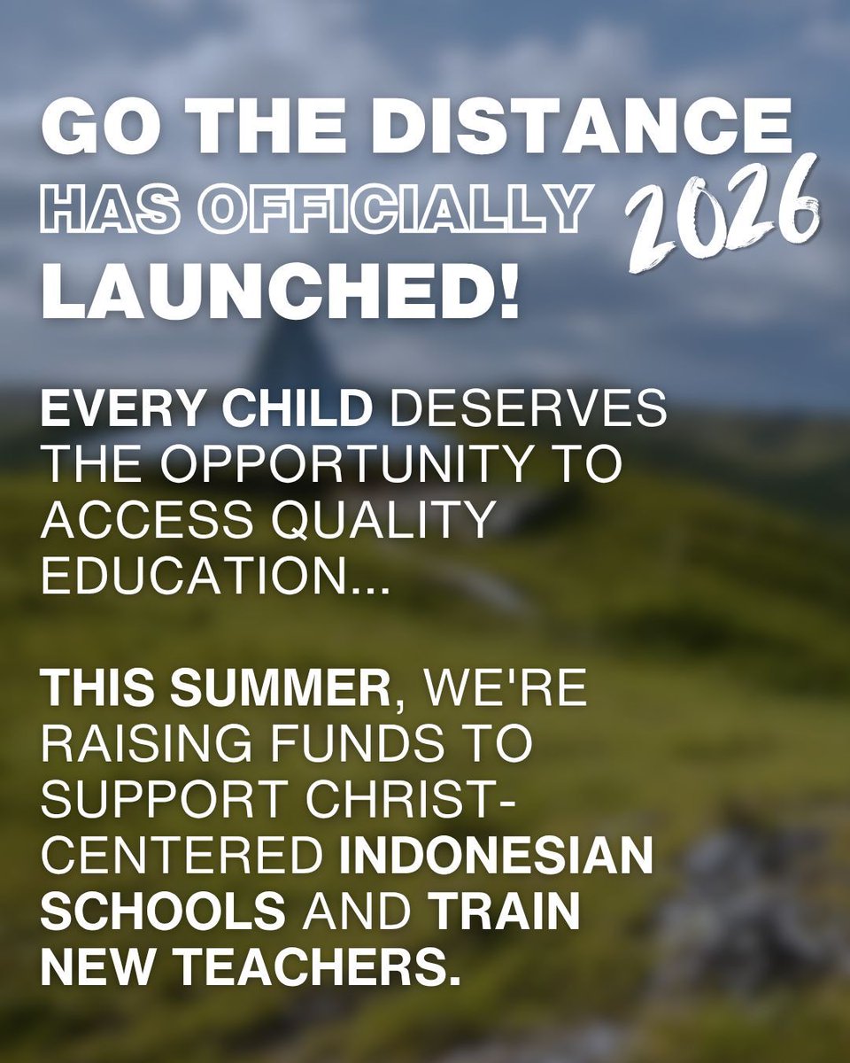 mustardseedmsi's tweet photo. 🌍 Join the 2026 Go the Distance Challenge today!

✨ Every donation is being MATCHED.
✨ Your gift can help twice as many children experience education, discipleship, and opportunity.

➡️ Get involved today: https://t.co/ptGtxTq4Lf https://t.co/81I7BppQ7G