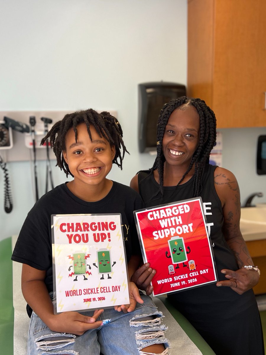 Cohen_Childrens's tweet photo. 🔋 Fully charged with strength, courage, &amp; support.

This #WorldSickleCellDay, we're celebrating the resilience of our Sickle Cell community. From family &amp; friends to hope, determination, &amp; compassionate caregivers, we're proud to raise awareness and celebrate their strength. ❤️ https://t.co/poItxq29yH